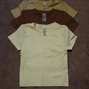 Set of Three Neutral T-Shirts